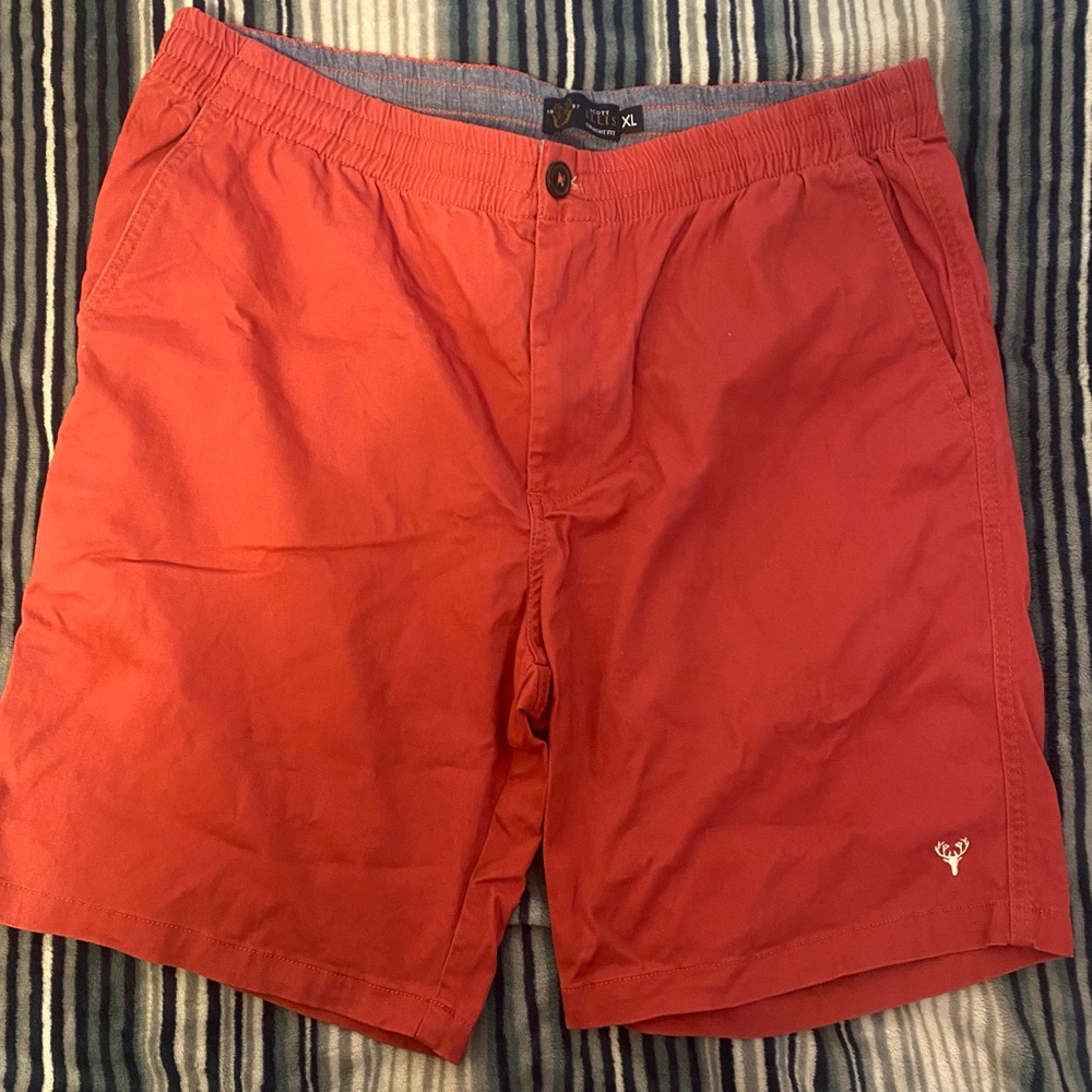 Scott Red Cargo Shorts Lightweight Summer Style